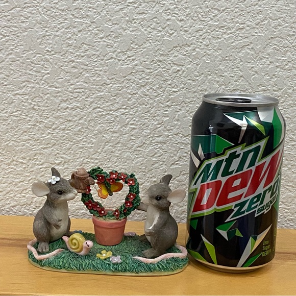 Vintage Fitz Floyd Charming Tails “Keeping Our Love Alive” Ceramic Mice Figurine - Picture 3 of 15